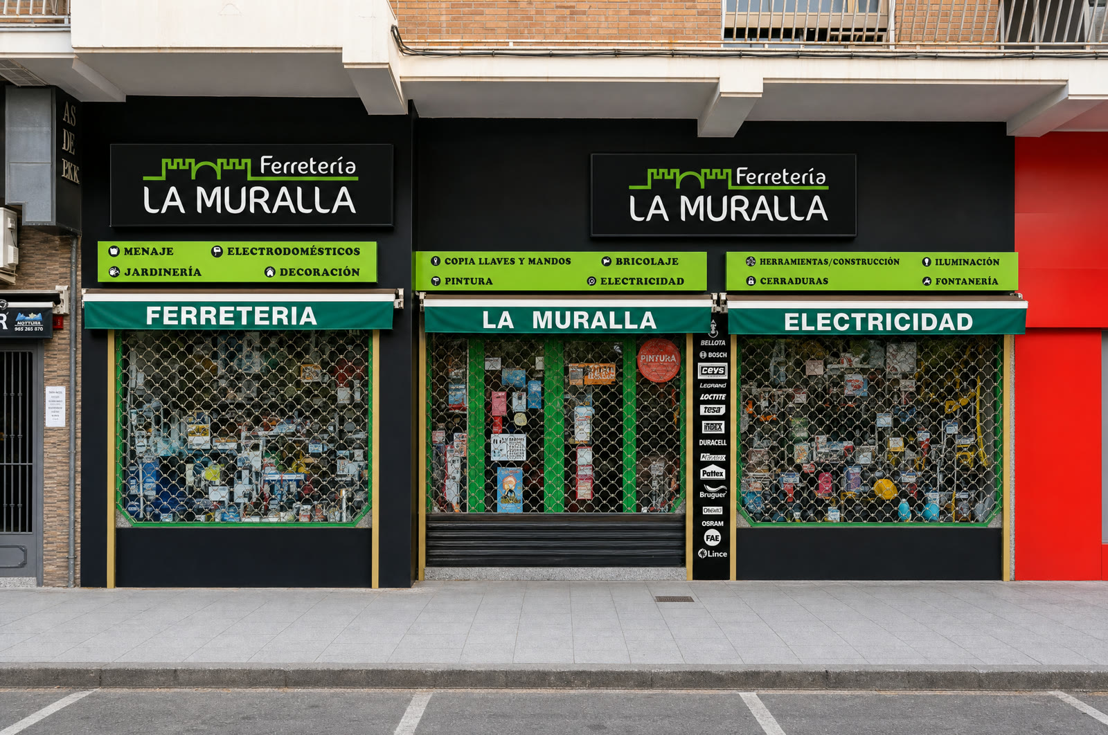 Fachada de Ferretería La Muralla